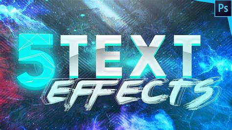 5 TEXT EFFECTS for Graphic Designers/Illustrators! | Photoshop CC 2020 ...