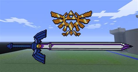 Minecraft Master Sword Pixel Art