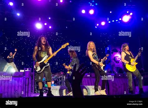 Iron Maiden concert live Stock Photo - Alamy