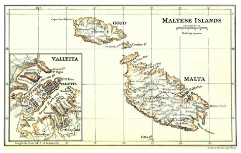 Large scale old map of Malta and Gozo with relief - 1888 | Malta ...