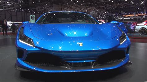 Ferrari F8 Tributo Blue (2019) Exterior and Interior - YouTube