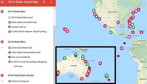 2019 Shark Attack Map • Tracking Sharks