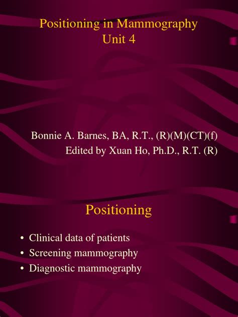 19-Mammography Positioning (FreeDownloadBooksForRadiographer) | PDF ...