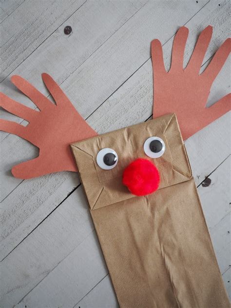 Christmas Paper Bag Puppets & A New Book - The Chirping Moms