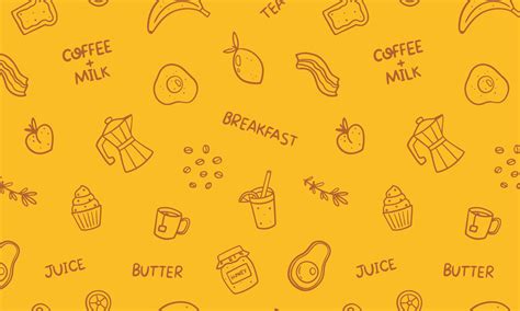 Food pattern minimalist background, vector illustration 24522083 Vector ...