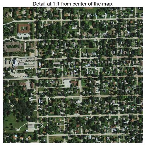 Aerial Photography Map of Jefferson, IA Iowa