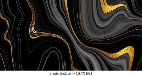 Black Marble Texture Gold Pattern Stock Illustration 2184738563 ...