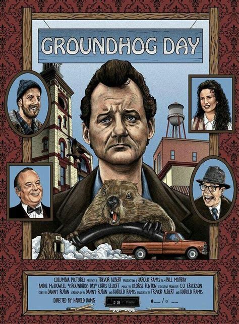 GROUNDHOG DAY | Groundhog day, Groundhog day film, Movie poster art