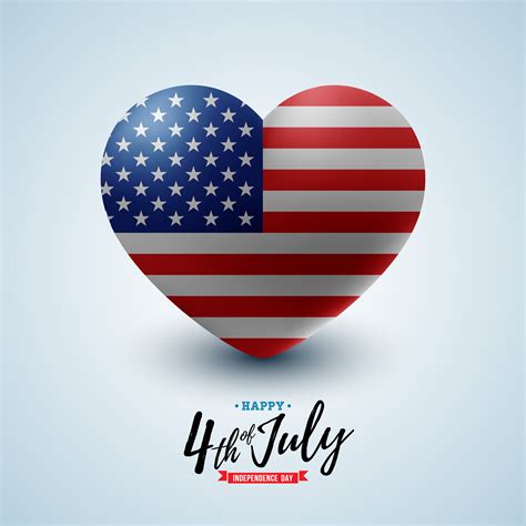 4th of July Independence Day of the USA Vector Illustration with ...