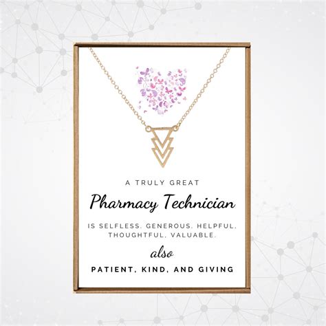 Pharmacy Technician Gifts, PT Graduation Necklace, Medical Assistant ...