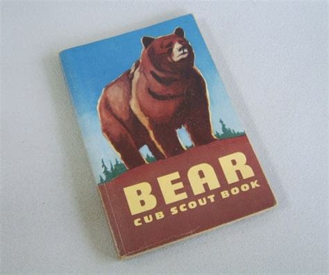 Vintage Bear Cub Scout Book 1954 Boy Scouting Handbook