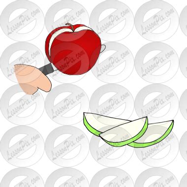 Apple Slices Picture for Classroom / Therapy Use - Great Apple Slices ...