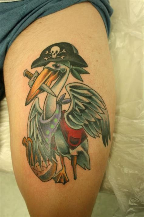 Pirate Pelican | Pelican tattoo, Tattoos, Tattoo designs