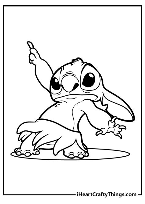 Stitch Pages Love Coloring Pages