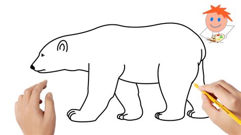 How to draw a polar bear | Easy drawings - YouTube