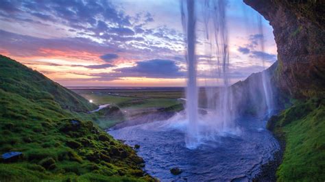 Seljalandsfoss Waterfall, Iceland UHD 8K Wallpaper | Pixelz