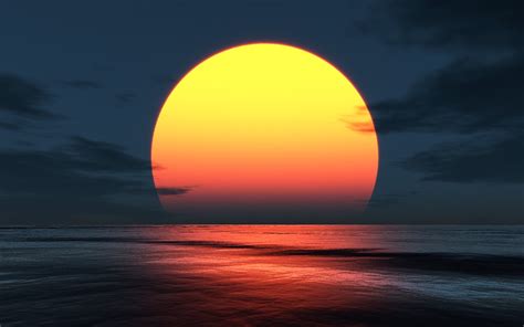 Water Reflection Sunset Phosphorescence Wallpapers HD / Desktop and ...