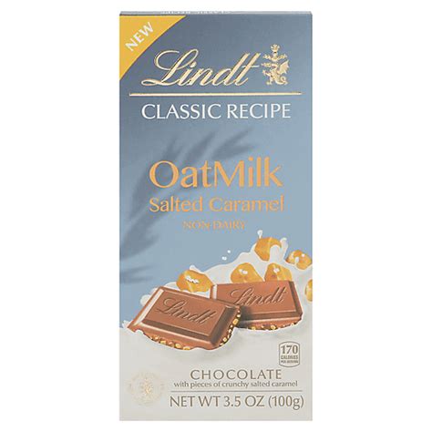 Lindt Chocolate, Non-Dairy, Oat Milk, Salted Caramel 3.5 oz | Chocolate ...