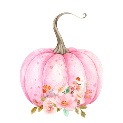 Pink pumpkin Chic PNG Transparent Clipart Halloween Thanksgiving - Etsy