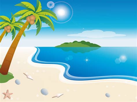 Beach Cartoon Wallpapers - Wallpaper Cave