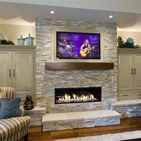 Attractive stone fireplace ideas