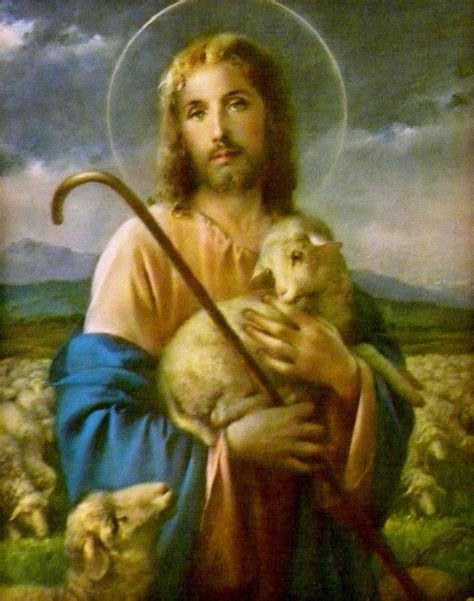 Good Shepherd Painting by Unknown