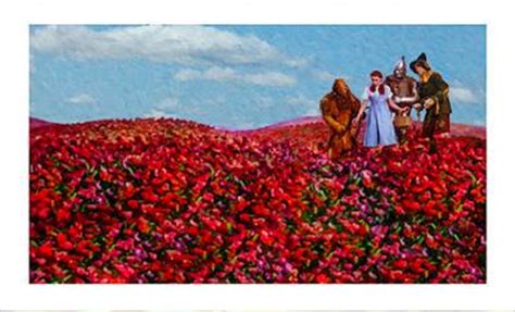 Wizard of Oz Poppy Field Art Painting Print 36x24 Poster on Canvas | eBay