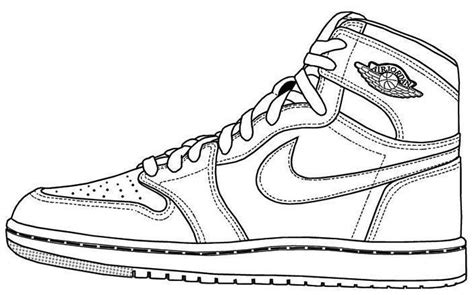 Air Jordan Shoes Coloring Page To Print | Sneakers drawing, Sneakers ...