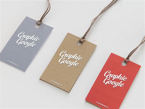 Free Label Hang Tag Logo Mock-up PSD For Brand Designers