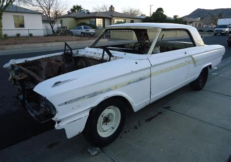 1964 Ford Fairlane 2 door RUST FREE NV parts car Thunderbolt gasser hot ...