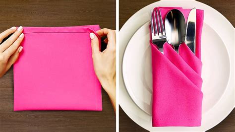 DIY Napkin Folding - Tutorials - Tasty Food Ideas