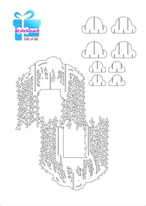 The wonderful 51 Free Pop Up Card Templates Tree Download For Pop Up ...