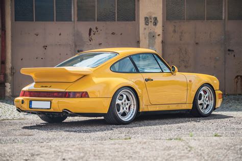 porsche, 911, Turbo, S, 3, 3 , Leichtbau, Prototyp, 964 , Cars, Yellow ...