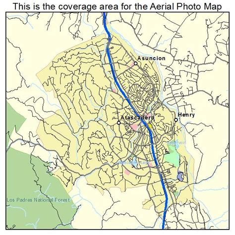 Aerial Photography Map of Atascadero, CA California