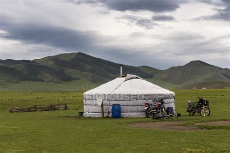 Typical nomadic tent — residential, traditional - Stock Photo | #166130342