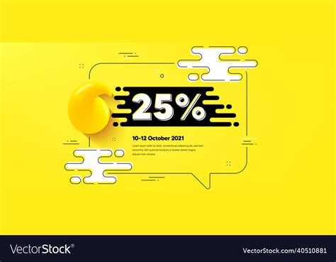 25 percent off sale discount offer price sign Vector Image