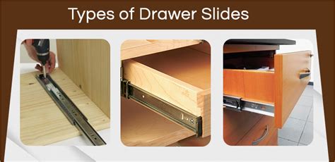 Types of Drawer Slides For Kitchen, Washroom & bedrooms.