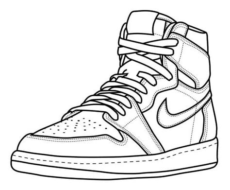 Sneaker Jordan 1 - Coloring Pages