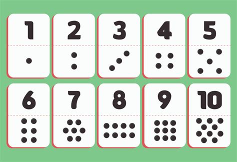 Printable Numbers 1 10 Flashcards