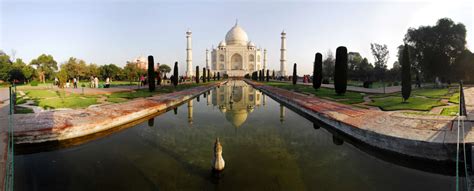 Panorama photo of Taj Mahal Reflection by Photo Stock Source - monument ...