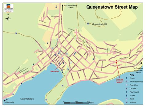 New Zealand Map Queenstown