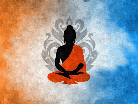 Buddha, Digital Art, Buddhism, Silhouette, Lotus wallpaper | art and ...