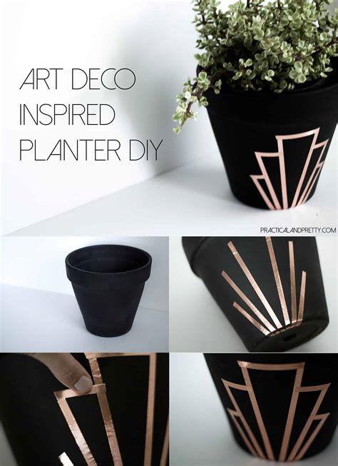 DIY Art Deco Inspired Planter - PRACTICAL & PRETTY