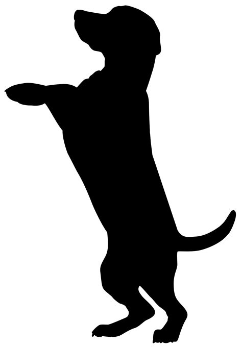 Add Some Charm to Your Design with Dog Silhouette Cliparts