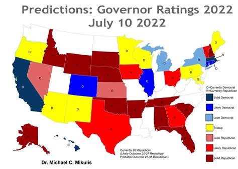 Governor 2022 - Dr. Mike's election forecasts: Trust me... I'm a doctor