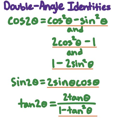 Trigonometry: Double-Angle Identities - Expii