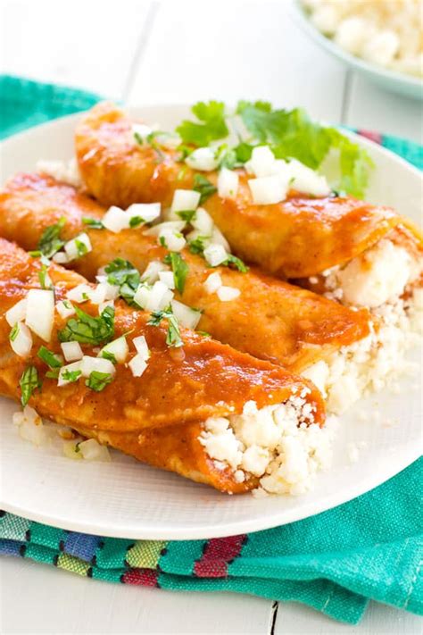 Queso Fresco Enchiladas (the EASIEST cheese enchiladas!)