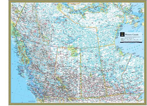 Western Canada Wall Map by National Geographic - MapSales