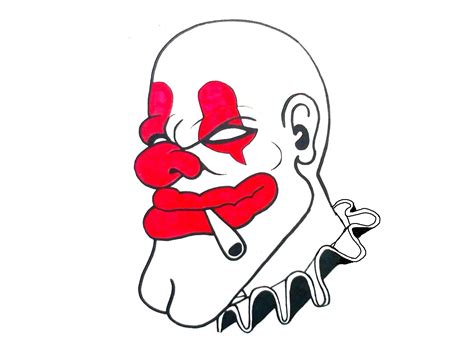 Clown Faces Drawing at GetDrawings | Free download