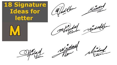 Signature Ideas, Name Signature, Signature Fonts, Signature Style, M ...